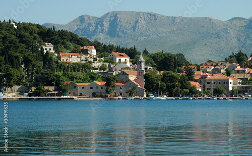 Plakat na papierze fotorealistycznym Kościół Notre-Dame-des-Neiges w Cavtat