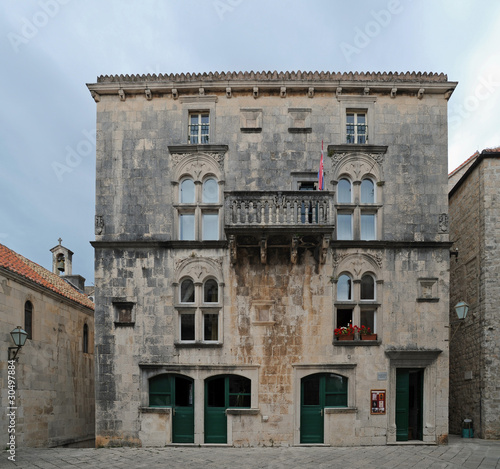 Plakat na papierze fotorealistycznym Muzeum miasta korcula