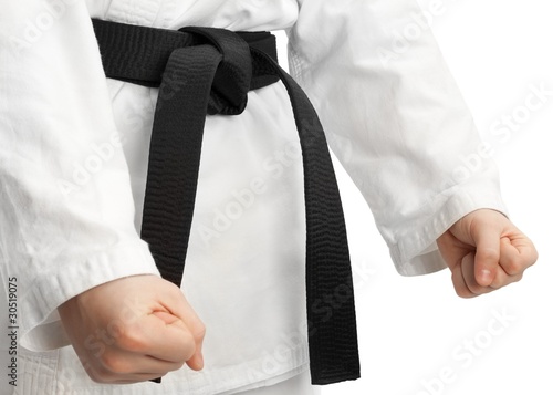 Naklejka samoprzylepna Postawa karate