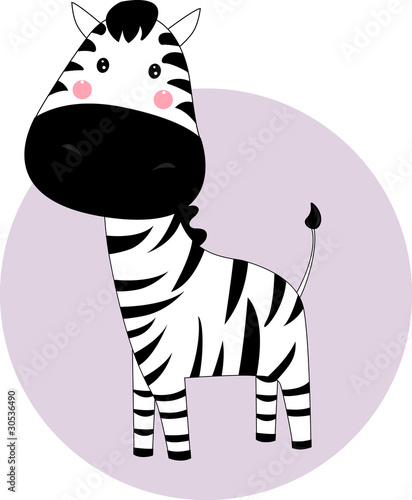 Naklejka na kafelki zebra