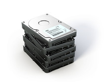 Stack Of Hard Disk Drives