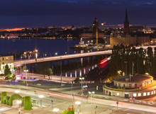 Night Scene Of The Stockholm City