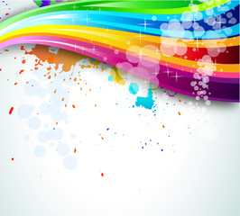 Rainbow Spectrum Background for Brochure or Flyers