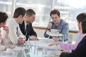 architect business team on meeting