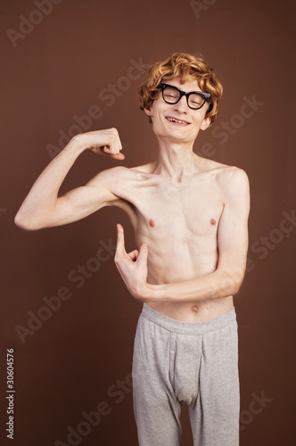 Fotoboard na płycie Zabawny facet z macho