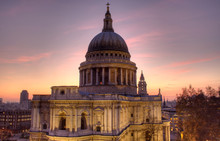 St Paul's Cathedral At Dusk