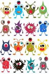 seamless monster pattern