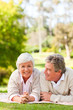 © WavebreakMediaMicro - Mature couple lying down in the park