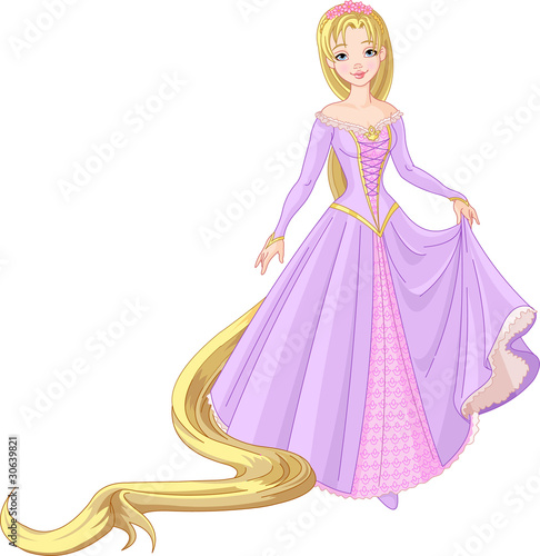 Plakat na zamówienie Beautiful princess Rapunzel