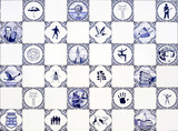 Delfts blue tiles