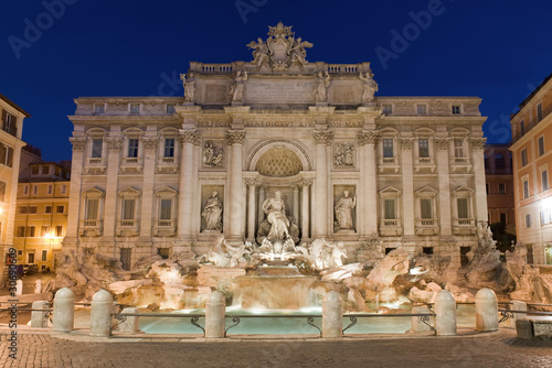 Board z aluminiowym obramowaniem Fontanna di Trevi, Rzym