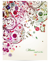 Wall Mural - vintage flower