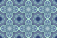 Seamless Ornamental Oriental Pattern Vector Background