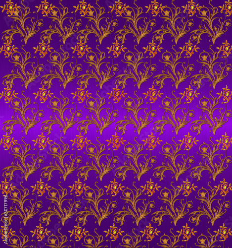 Naklejka samoprzylepna Purplefloral starodawny tło