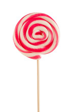Colorful Lollipop Isolated On The White