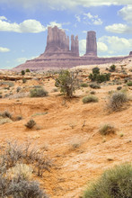 Utah Rock Monuments And Mountains Close To Moab