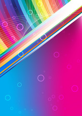 Sticker - Rainbow colorful background