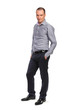 © Pavel Losevsky - Successful business man in shirt, full length portrait isolated