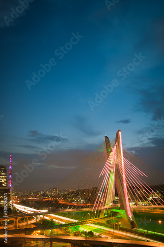 Cuadros en Lienzo Octavio Frias De Oliveira Bridge, Brazil