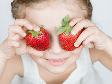 Strawberries Little Girl