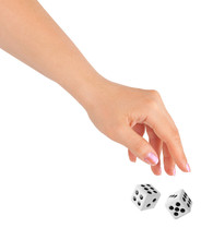 Hand Throwing Two Dices