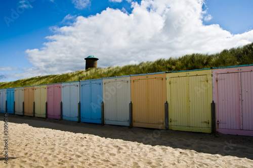 Tapeta ścienna Domburg kolorowa plaża