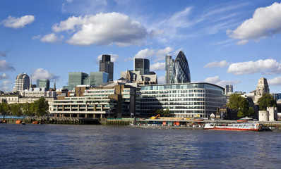 Wall Mural - City of London financial district