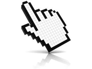 Poster - Hand Cursor With Reflection