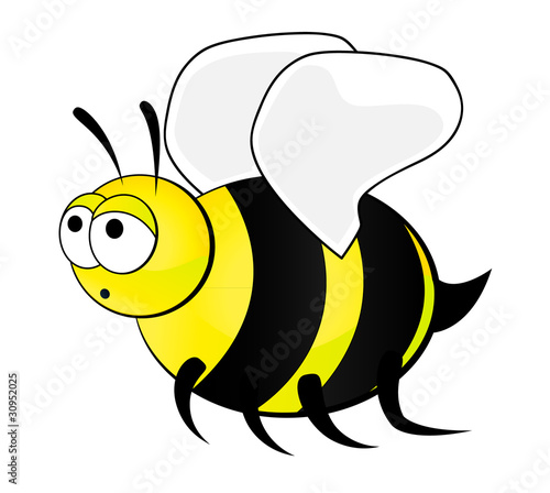 fliegende Biene Stock-Vektorgrafik | Adobe Stock