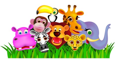 Wall Mural - Animal cartoon