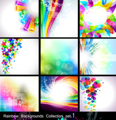 Wall Mural - Rainbow Backgrounds Collection  - Set 1