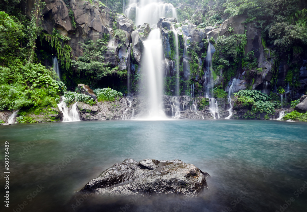 Cascades Du Bassin Des Aigrettes Ile De La Réunion Stock Photo