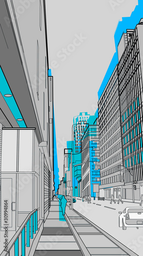 nowoczesne-zabudowane-miasto-miejska-grafika-wektorowa