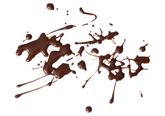 Wall Mural - Milk chocolate syrup splash