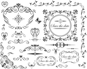 Sticker - Wedding retro design