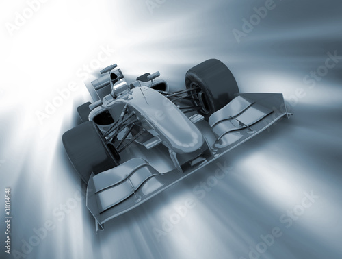 Board z aluminiowym obramowaniem Formuła jeden samochód