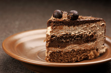Homemade Chocolate Cake Close-up