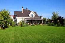 A New House With A Garden In A Rural Area