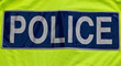 Police badge close up