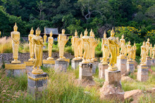 Many Statues Of Buddha In Hua Hin, Thailand