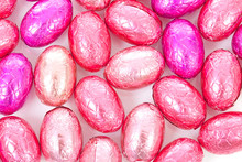 Background Of Pink Easter Eggs