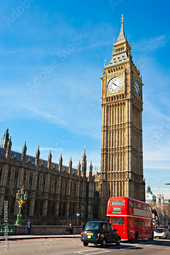 Tapeta ścienna Big ben, londyn, wielka brytania.