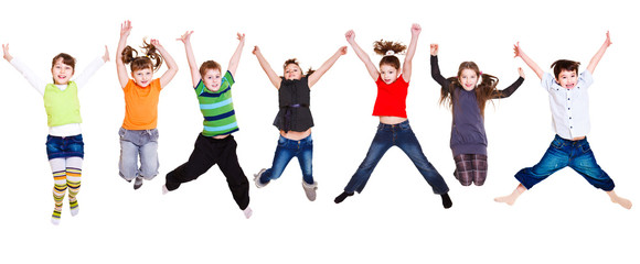 Fototapete - Jumping kids collection