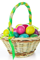 Sticker - easter eggs in basket