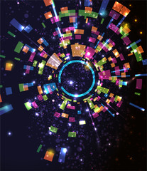 Poster - Abstract background with circle.
