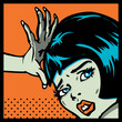 © Icons Jewelry - women are fighting comic book style emblem
