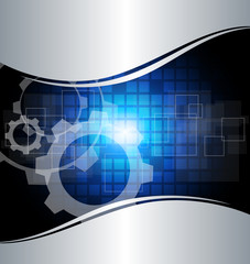 Aufkleber - Abstract technology background