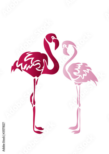 Naklejka na szybę Фламинго/ flamingo
