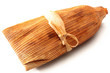 Tamal Mexicano envuelto en hoja de maíz