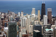 Chicago panorama from high tower